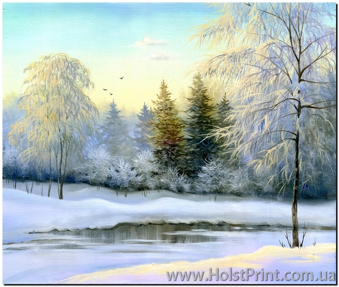 Зимний пейзаж, картины природы, ART: PRI888009